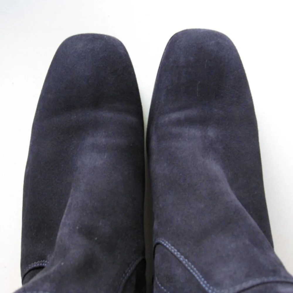 Aquatalia Luciana Women's Stretch Suede‎ Tall Boots Sz. 9 Nvy Blue - Picture 8 of 11